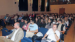 Salón de actos de la UNED durante las V Jornadas de Diabetes